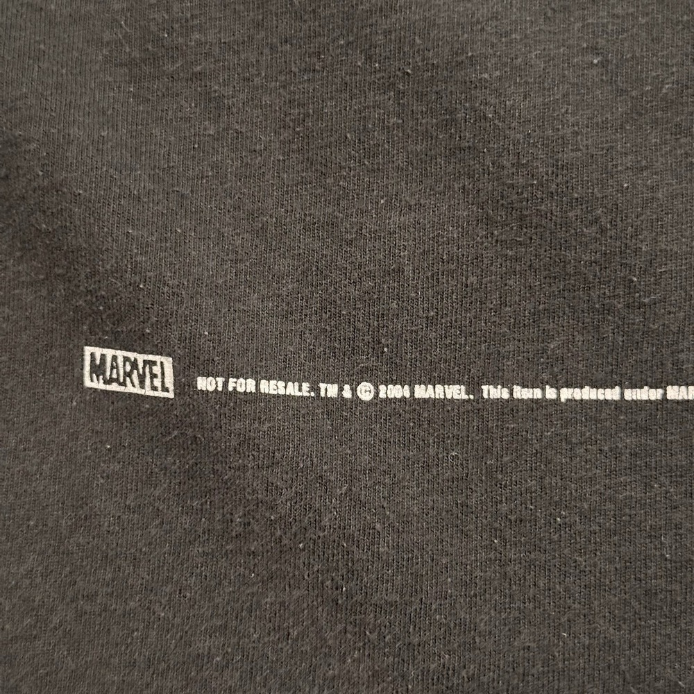 Vintage The Punisher Marvel T-Shirt Promo THQ PS2 Xbox Size XL 2004 Black Faded - Picture 2 of 8